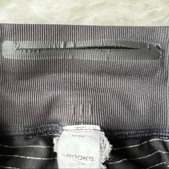 Brooks Seamless Ombre Cropped Leggings Black Grey Women’s Size M - Picture 7 of 10